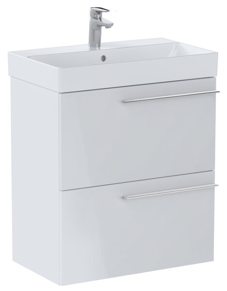 Roca Ella skříňka 58.5x34.6x63.5 cm pod umyvadlo závěsná bílá A857778806