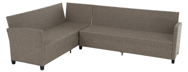KONDELA Zahradní ratanový set, šedá/béžová, ADIN