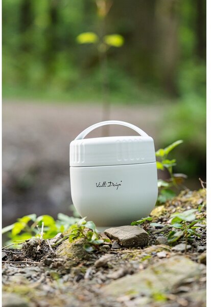 Bílá termoska na jídlo z nerezové oceli 680 ml Fuori – Vialli Design