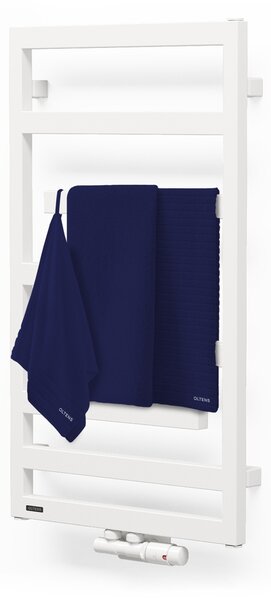 Oltens Flamma koupelnový radiátor designově 88x50 cm bílá 55014000