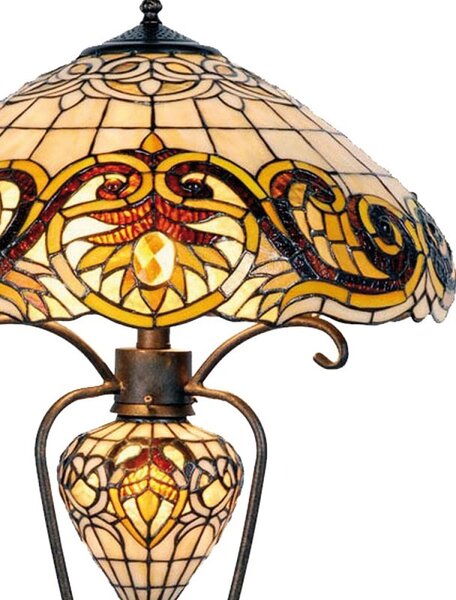 Stolní lampa Tiffany - Ø 46*76 cm - Clayre & Eef