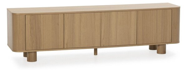 TV stolek v dekoru dubu v přírodní barvě 180x50,5x40 cm Padoc – MOME