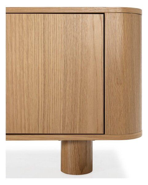 TV stolek v dekoru dubu v přírodní barvě 180x50,5x40 cm Padoc – MOME