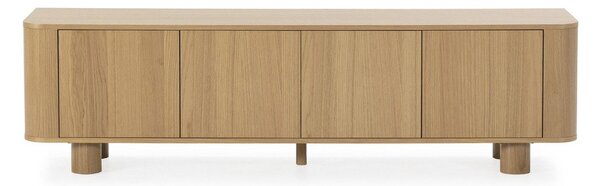 TV stolek v dekoru dubu v přírodní barvě 180x50,5x40 cm Padoc – MOME