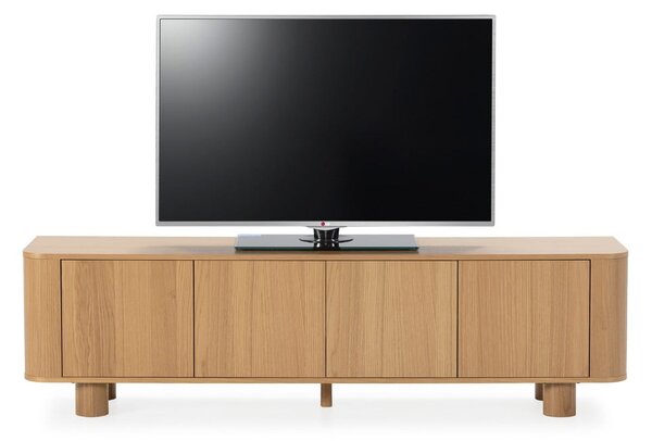 TV stolek v dekoru dubu v přírodní barvě 180x50,5x40 cm Padoc – MOME