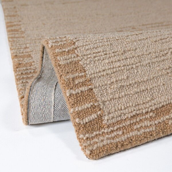 Ručně tkaný vlněný běhoun v přírodní barvě 80x230 cm Harris Modula Wool – Flair Rugs