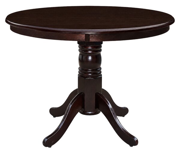KONDELA Jídelní stůl, kulatý, kaštan, průměr 106 cm, TABLOS NEW