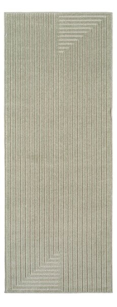Zelený vnitřní a venkovní běhoun 80x250 cm Nova 1202 – Ayyildiz Carpets