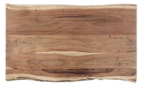 Černý/v přírodní barvě konferenční stolek s deskou z akácie 65x115 cm Aron – Bizzotto