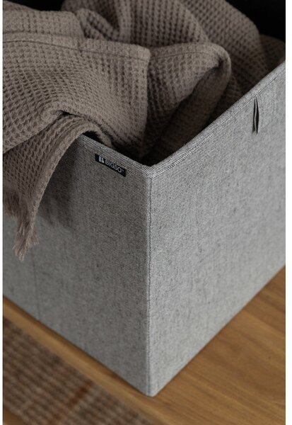 Šedý látkový úložný box 32x31,5x31,5 cm Soft Storage Cube – Bigso