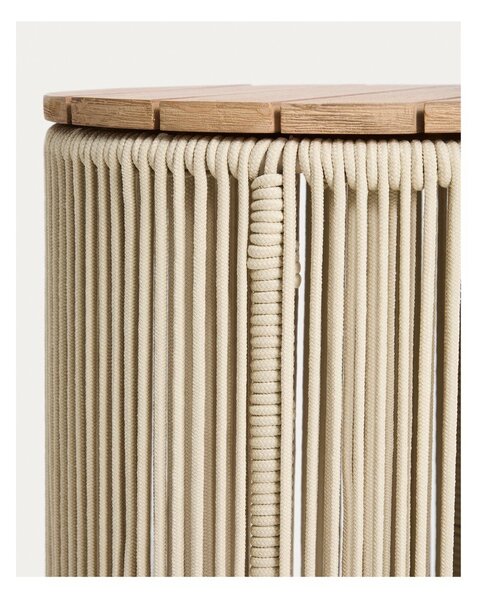 Kulatý zahradní stolek s deskou z akácie ø 40 cm Dandara – Kave Home
