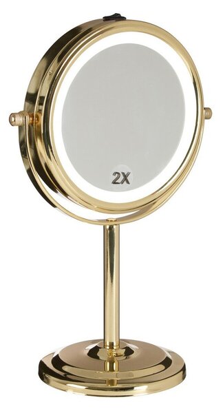 Kosmetické zrcadlo s osvětlením/zvětšovací (zvětšení 2x) ø 15 cm Cassini – Premier Housewares