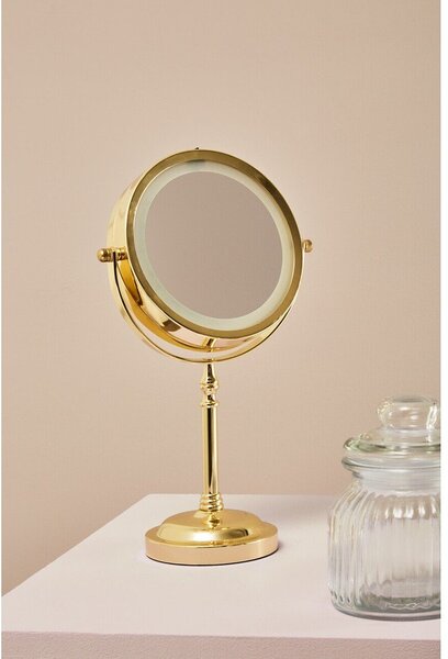 Kosmetické zrcadlo s osvětlením/zvětšovací (zvětšení 2x) ø 15 cm Cassini – Premier Housewares