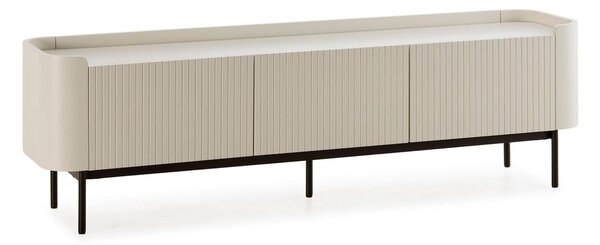 Krémový TV stolek 180x55x40 cm Willa – MOME