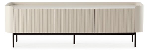 Krémový TV stolek 180x55x40 cm Willa – MOME