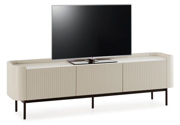 Krémový TV stolek 180x55x40 cm Willa – MOME