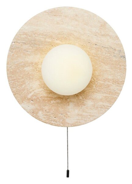 Béžové kamenné nástěnné svítidlo ø 12 cm Hilde – Opviq lights