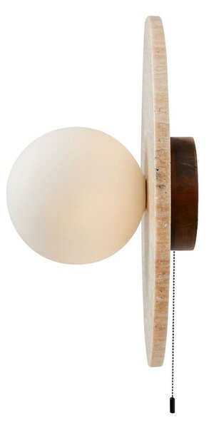 Béžové kamenné nástěnné svítidlo ø 12 cm Hilde – Opviq lights