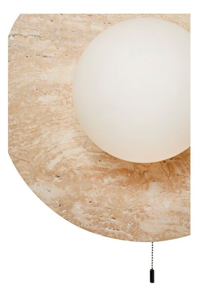 Béžové kamenné nástěnné svítidlo ø 12 cm Hilde – Opviq lights
