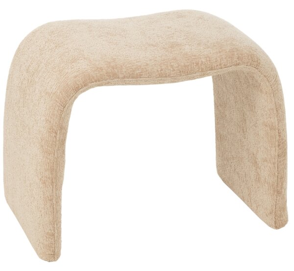 Béžová čalouněná stolička J-line Naute 46 cm
