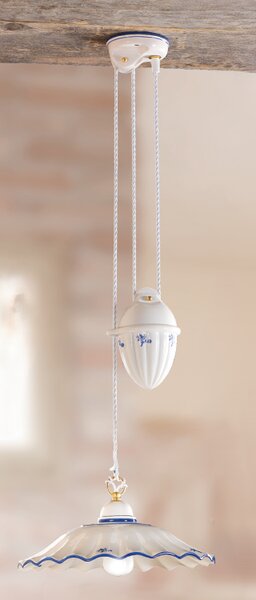Keramické stropní svítidlo Fiori se stahováním 2211.1 - ZELENÉ