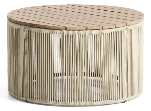 Kulatý zahradní konferenční stolek s deskou z akácie ø 70 cm Dandara – Kave Home