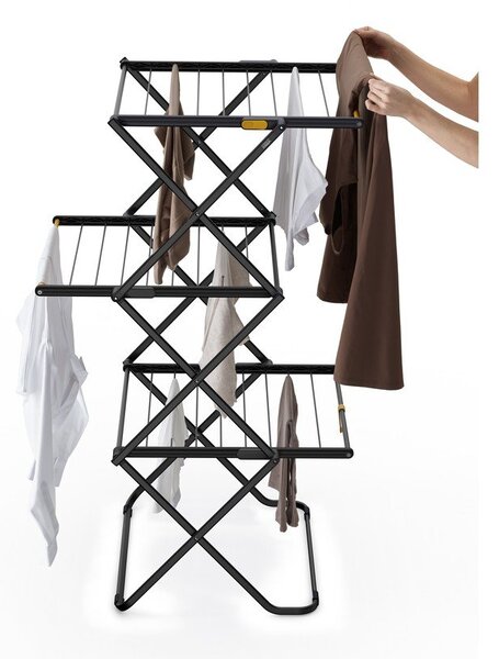 Černý sušák na prádlo 16 m AirFrame – Joseph Joseph