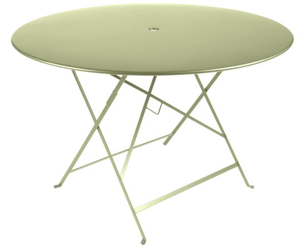 Světle zelený kovový skládací stůl Fermob Bistro 117 cm