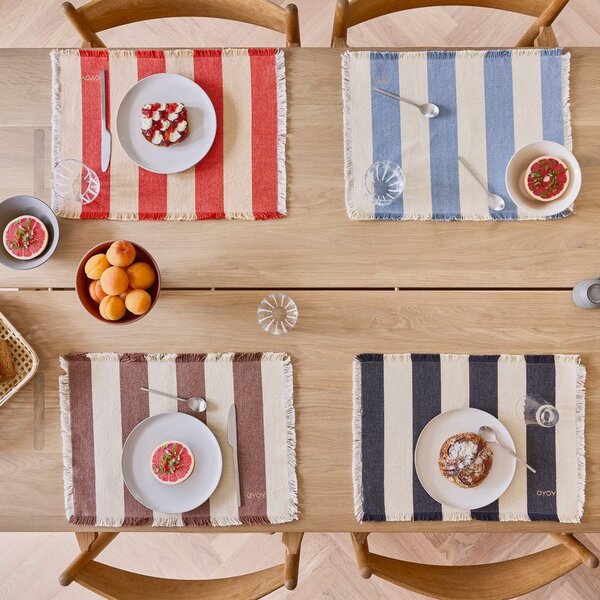 Prostírání v sadě 2 ks z bio bavlny 36x48 cm Toppu – OYOY Living Design