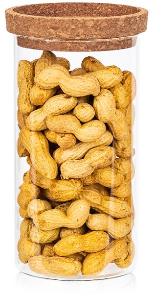 4Home Skleněná dóza na potraviny s víkem Cork, 1000 ml