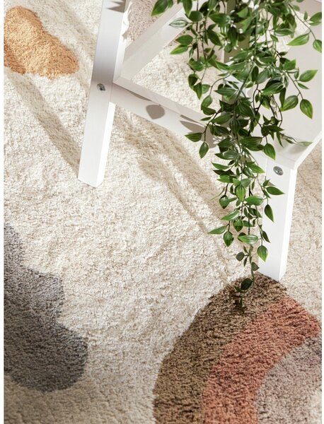 Krémový pratelný/ručně tkaný bavlněný dětský koberec 140x200 cm Snuggle Willy – Hanse Home