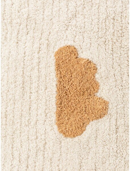 Krémový pratelný/ručně tkaný bavlněný dětský koberec 140x200 cm Snuggle Willy – Hanse Home