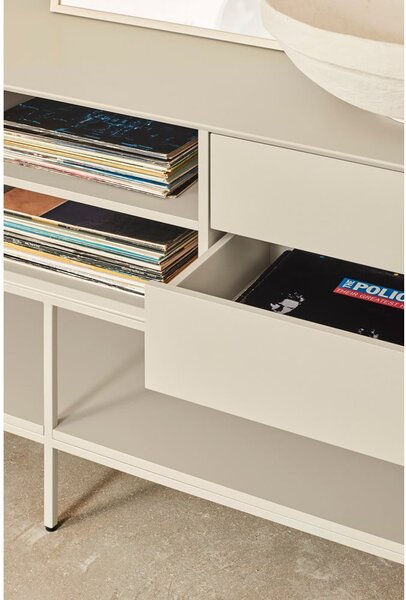 Krémový TV stolek 175x74x45 cm Platt – Teulat