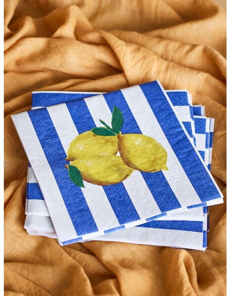 Papírové ubrousky v sadě 20 ks 33x33 cm Limone – Bloomingville