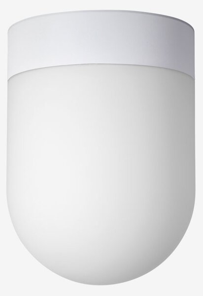 Lucis BS14.11.R14.41 Retro, stropní svítidlo v kombinaci bílého skla a bílé montury, 1x60W E27, prům. 14cm