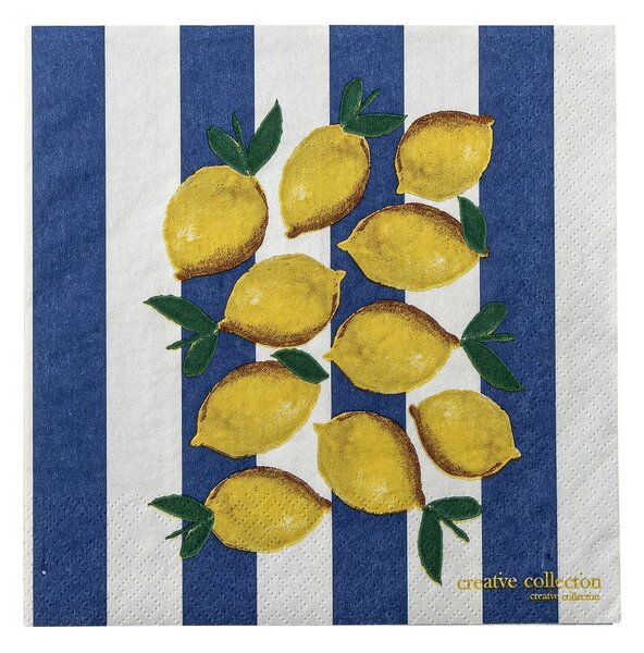 Papírové ubrousky v sadě 20 ks 33x33 cm Limone – Bloomingville