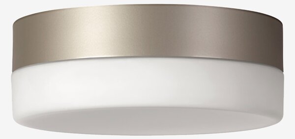 Lucis BS24.K1.N24.70 Nomia, stropní svítidlo v kombinaci bílého skla a límce argento dorato, 14,2W LED 3000K, prům.24cm