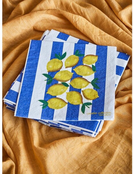 Papírové ubrousky v sadě 20 ks 33x33 cm Limone – Bloomingville
