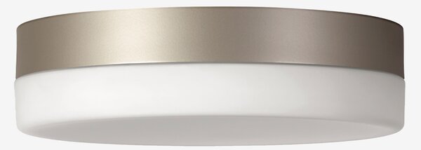 Lucis BS34.K1.N34.70 Nomia, stropní svítidlo v kombinaci bílého skla a límce argento dorato, 32W LED 3000K, prům.34cm