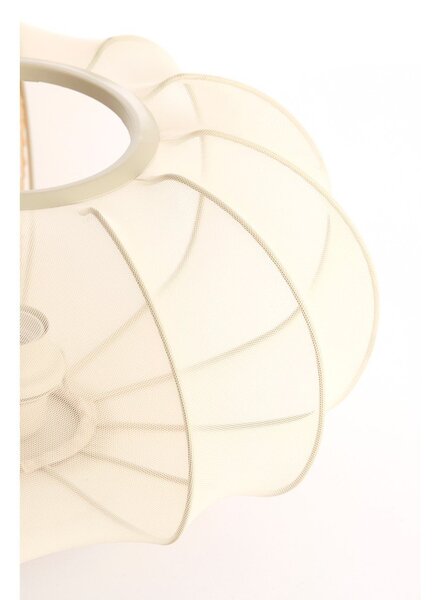 Krémové stropní svítidlo s textilním stínidlem ø 40 cm Plumalia – Light & Living