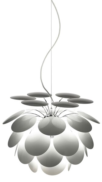 Marset A620-001 Discocó 53, španělské závěsné svítidlo, 1x14W LED E27, bílá, průměr 53cm