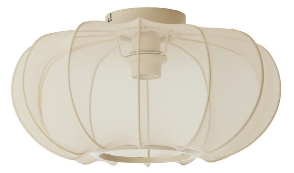 Krémové stropní svítidlo s textilním stínidlem ø 40 cm Plumalia – Light & Living