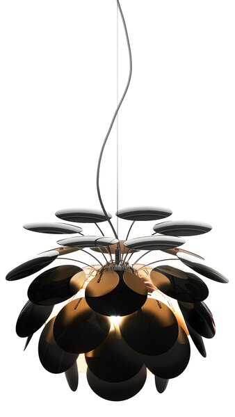 Marset A620-044 Discocó 53, španělské závěsné svítidlo, 1x14W LED E27, černá-zlatá, průměr 53cm