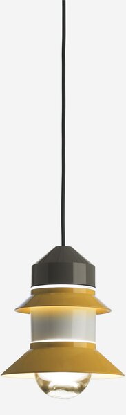 Marset A654-003 Santorini, závěsné svítidlo hořčicové barvy, 1x8W E27, výška 25,8m, IP67