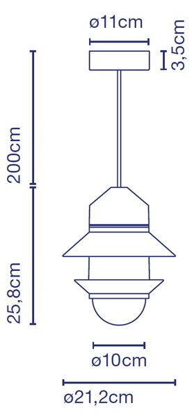 Marset A654-050 Santorini IP20, závěsné svítidlo, 1x8W E27, světle zelená, výška 25,8cm