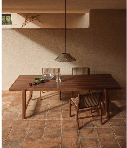 Zahradní jídelní stůl s deskou z akácie 100x200 cm Itani – Kave Home