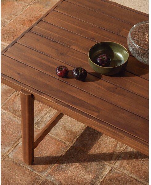 Zahradní jídelní stůl s deskou z akácie 100x200 cm Itani – Kave Home