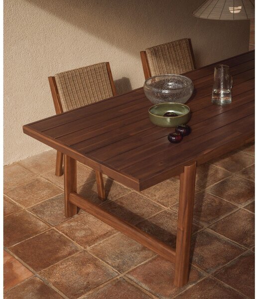 Zahradní jídelní stůl s deskou z akácie 100x200 cm Itani – Kave Home