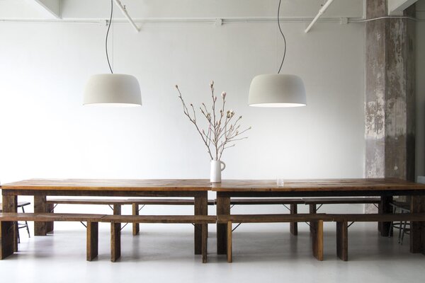 Marset A681-268 Djembé 65.35, bílé závěsné svítidlo, 28,5W LED 2700K stmívatené, prům. 64,6cm