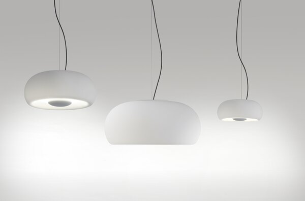 Marset A689-004 Vetra 43, závěsné svítidlo z matně bílého skla, 21,7W LED 2700K stmívatelné, prům. 43cm